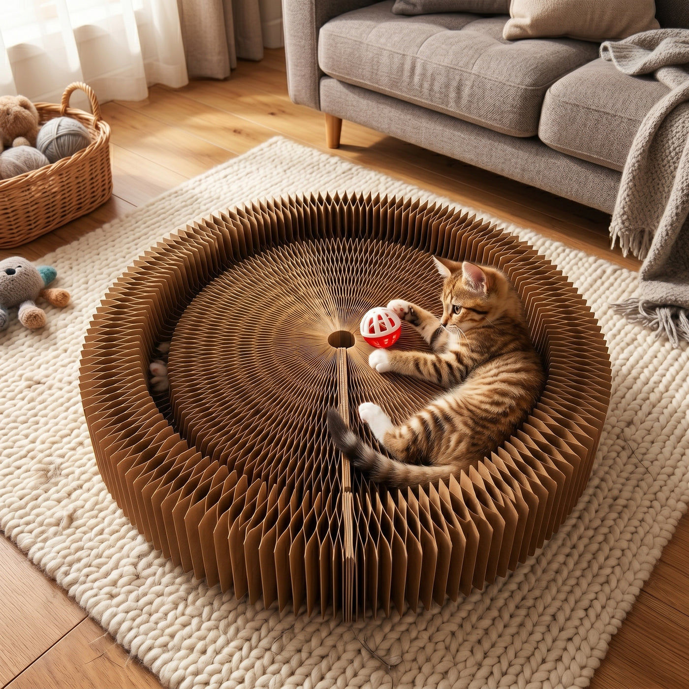 Multi-shape Accordion Cat Scratcher